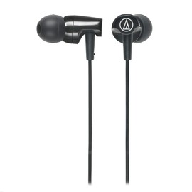 Audio-Technica ATH-CLR100iSBK SonicFuel in-Ear Headphones with in-Line Microphone & Control, Black - One Size