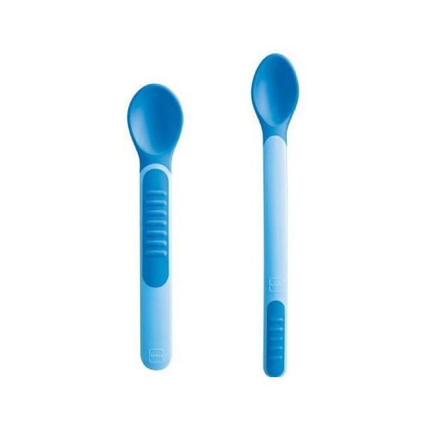 MAM Heat Sensitive Spoons & Cover for Boy 6+ Months,