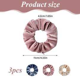 Women's Hair Bobbles, Money Hide for Hiding, with Zip Pocket, Travel Gadgets for Women, Can Store Valuables, Safe Holiday (Beige, Pink, Palace Blue/Grey)