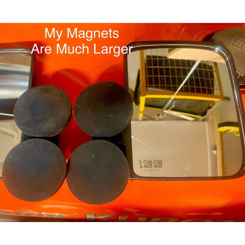 John Deere 2-MAGNETIC TRACTOR MIRRORS SIDE VIEW KUBOTA B JOHN