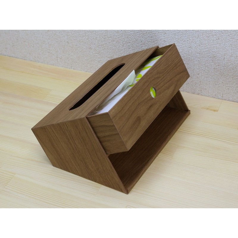 Tatsunosuke Hashimoto Craft Basque Tissue Box Slant, Black