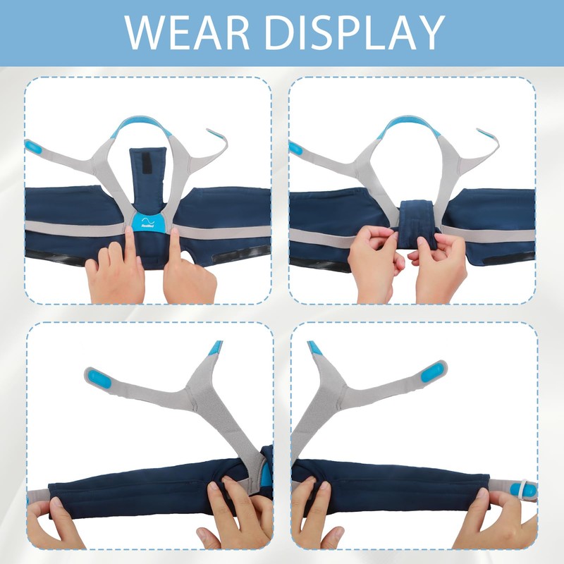 CPAP Strap Covers for Neck, Soft Satin Headgear Pad for