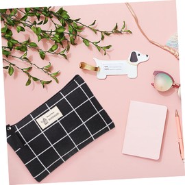 Mikinona Cosmetics Organizer Canvas Bag for Makeup Toiletries Cards Compact Lightweight