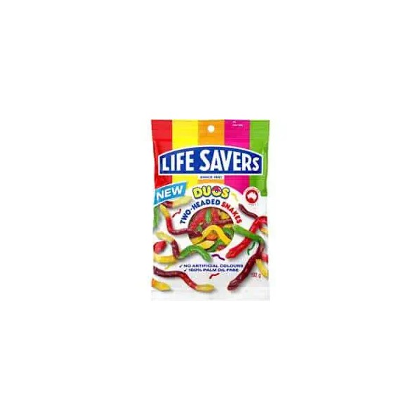 Lifesavers Duos Two-headed Snakes Share Bag 192g