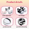 3 Sets Mini Doll Shoes Accessories Pink Shoes for 17cm