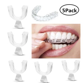Eshylala 5 Pieces Teeth Whitening Trays Whitening Teeth Trays Whitener Mouth Guard Care Oral Hygiene Bleaching Tooth Tool