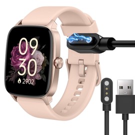 Compatible with YMZ Smart Watch Charger, Lamshaw Magnetic Replacement Charger Compatible with YMZ Smartwatch TGW01-1.85 ” (Black+White)