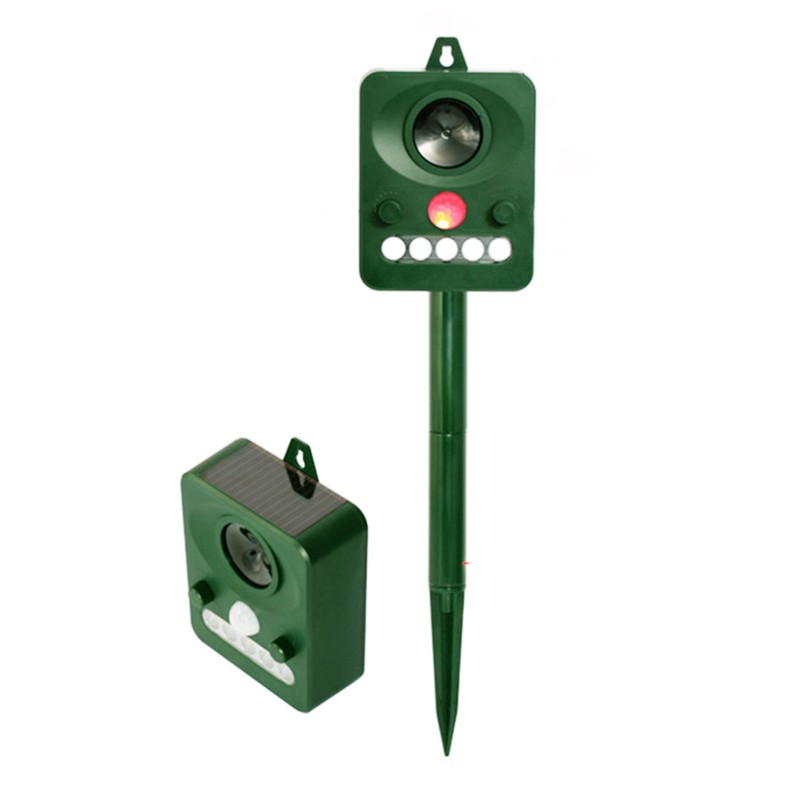 Ultrasonic Animal Repeller Solar USB Charging Electronic Animal Repeller Outdoor