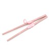 3 Pieces Cute Chopsticks Helper, Kids Training Chopsticks Set (Pink)