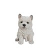 Hi-Line Gift Terrier Puppy Statue, White