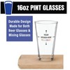 Moonlight4225 Polka Dots Pint Glass, Polka Dot Pint Glasses, 16oz