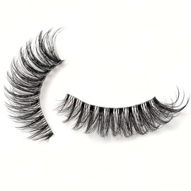 Clear Band Wimpern Russische Volume Fluffy Strip Lashes 10 Paar Natrliche Wispy D Curly Falsche Wimpern sehen aus wie Verlängerungen… (HTAL05)