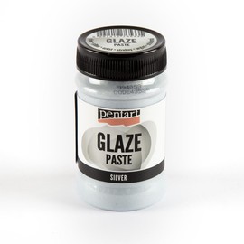 Pentart Glaze Paste 100 ml Silver, one