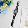 WOCCI 18mm Flower Watch Band for Women, Genuine Leather, Quick
