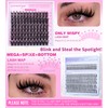 Geeneiya MERMAID Lash Clusters, 10-18MM Wispy Eyelash Clusters, D Curvature