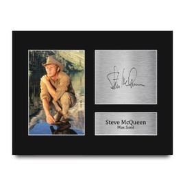 HWC Trading Steve McQueen Nevada Smith Gifts Printed Signed Autograph Picture for Movie Memorabilia Fans - US Letter Size