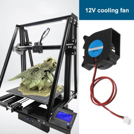 EMSea 4pcs Cooling Fan 4020 for 3D Printer Fan Voltage 12V 7500PRM Fast Efficient Cooling Equipped Wire Easy Connection Plug and Play