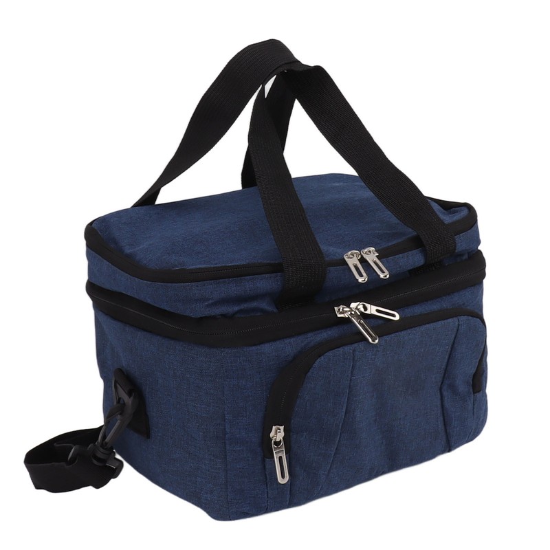 Collapsible Cooler Bag Oxford Cloth PEVA Leakproof Double Insulated Cooler