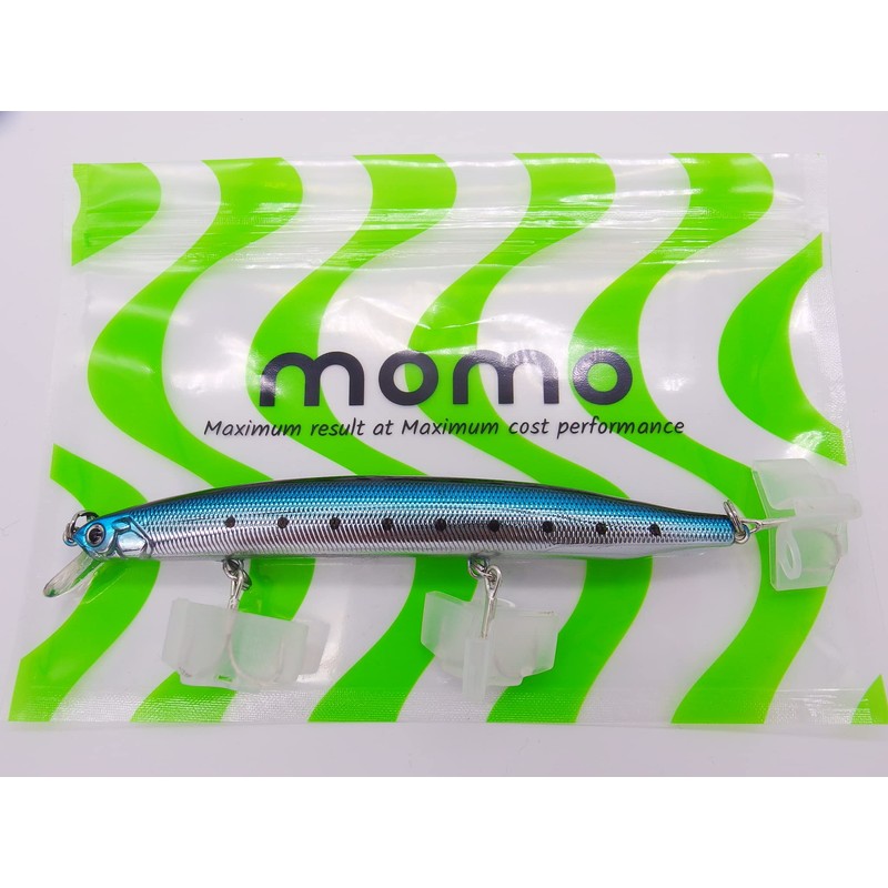 momolures Bass Lures Triple Weight Sinking Minnow 130S 21g sea