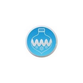 Christmas Icon Design #001 Ornament - GF Images - DECORATIVE Glossy CERAMIC Cupboard Cabinet PULLS Dresser Drawer KNOBS