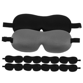 Ipetboom 10PCS Eye Mask Breathable Blackout Sleeping Mask for Travel Lightweight Blindfold with No Nose Bridge for Maximum Light Blocking