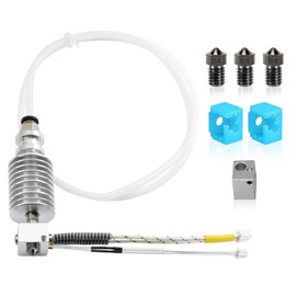 Assembled I3 Mega V5 Upgrade J-Head Hotend 12V40W and 3X Hardened Steel 0.4mm Nozzle, 2X Silicone Sock, 1x Heatblock Compatible with 3D Printer ANYCUBIC I3 MEGA, I3 MEGA X, Mega S, Mega Pro