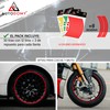 Autodomy Motorcycle Rim Stickers Complete Set for 2 Rims from