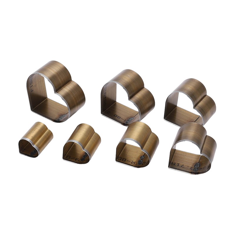 7Pcs Leather Cutting Die High Carbon Steel Heart Shape Simple