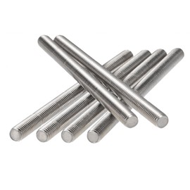 uxcell 6Pcs M8 x 120mm Fully Threaded Rod 304 Stainless Steel Right Hand Threads