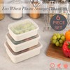 Simplify 6 Piece Set Eco Wheat Plastic Food Storage Containers
