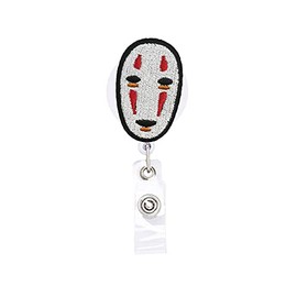 ReelFun Anime Retractable Badge Reel ID Tag, with Alligator Clip ,24in Nylon Cord, Nurse Office Employee Name Badge