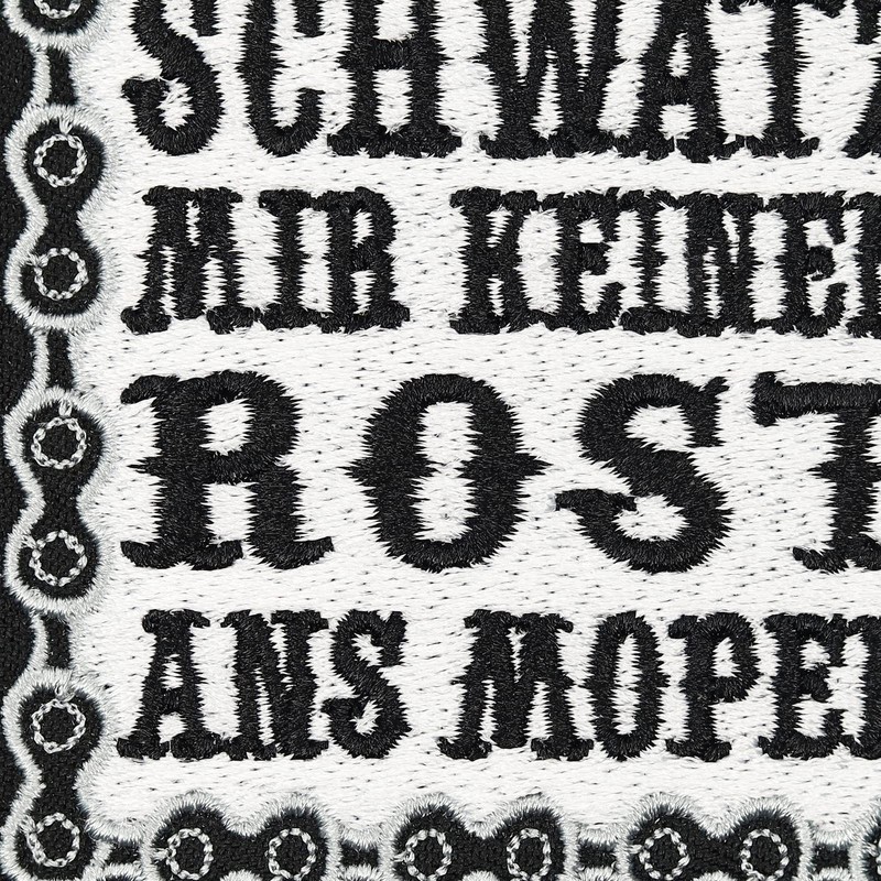 Biker Motorcycle Iron-On Patch "Schwatz mir keinen Rost ans Moped"