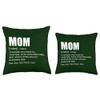 Mom Definition Funny Mother Gift Mama Hero Mom Throw Pillow