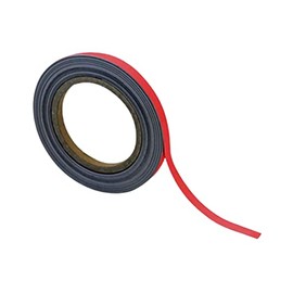 Beaverswood MSR1/R Magnetic Steel Easy-Wipe Tape, Thin & Flexible, Cut to Fit Strip, High Visible Identification. Suitable For All Non-Magnetic Surfaces (Red 10mm x 10m)