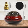 Ceramic Incense Burner with Incense Stick Holder (Red)