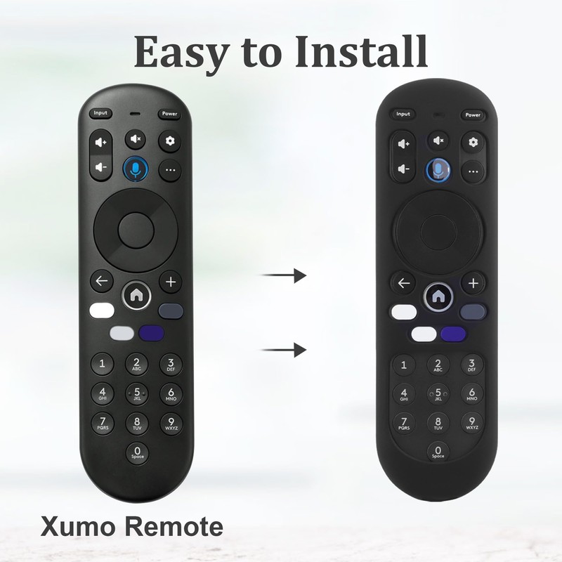 JCMOYUTY for Xumo Remote Cover Black Sleeve