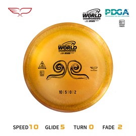Yikun Disc Golf| Pro Worlds 2025 Limited Edition| Fairway-Distance Hybrid Disc| Max 100m+ Flights for All Skill Levels| Late-Turn Glide & Reliable Fade | PDGA Approved 170-176g（Orange）
