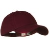 OTTO Solid Cotton Twill Low Profile Strap Cap - Maroon