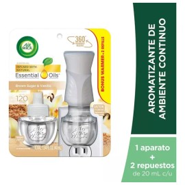 Repuesto aromatizante Air Wick Líquido Eléctrico líquido brown sugar & vanilla 3 u