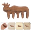 Baluue 2pcs Cute Cow Shaped Sandalwood Scalp Massage Comb Lightweight
