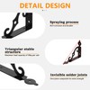 JNWYH Pack of 6 Shelf Brackets, Rust Protection Shelf Brackets