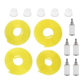 AUTOKAY 530095646 Fuel Filters Primer Bulb with 4 Different Size Fuel Line Hose for Husqvarna Craftman Poulan Homelite Chainsaw String Trimmer Blower