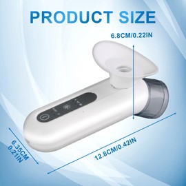 Portable Eye Steamer for Dry Eye, 2025 New Steam Therapy for Dry Eyes, Heated Mist for Eye Treatment, Portable Heated Eye Masks, Mini Eye Moisturizing Cleaning Soothing Steamer (White)