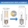 Simba Lighting LED E17 Microwave Appliance Light Bulb (2 Pack)