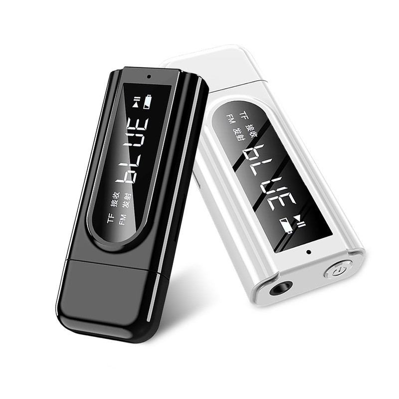 Car USB FM Receiver and Transmitter Aux Radio Bluetooth 5.0