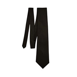 Robelli Men's Smart Slim/Skinny 2" Black Satin Funeral Tie