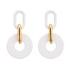 RUOFFETA Acrylic Rectangle Earrings, Fashion Acrylic Square/Oval/Hoop Statement Drop Earrings