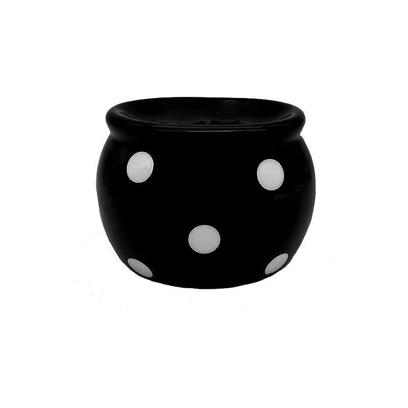 ACK Black Polka Dots Scouring Brillo Pad Holder, Ceramic Hand