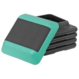 Smartxchoices 16 Inch Adjustable Aerobic Stepper Exercise Workout Step Platform Bench with 4 Risers 4"-6''-8''-10''-12' Height for Home Gym Fitness Training High Step Aerobics Platform, Green