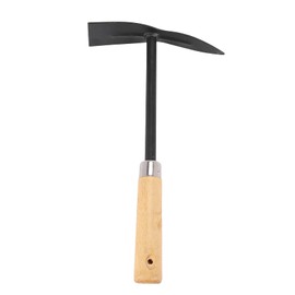 Aswalling Wooden Handle Metal Hand Garden Tool Digging Hoe,black